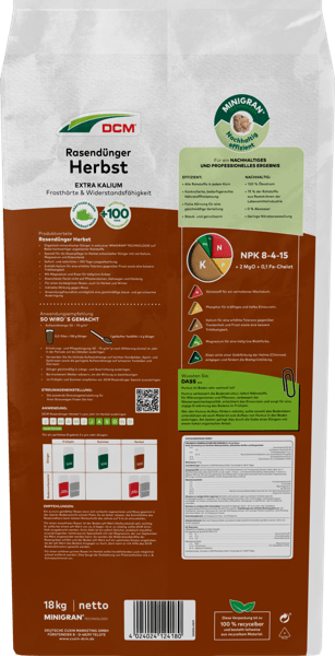 Cuxin Rasendünger Herbst 18kg