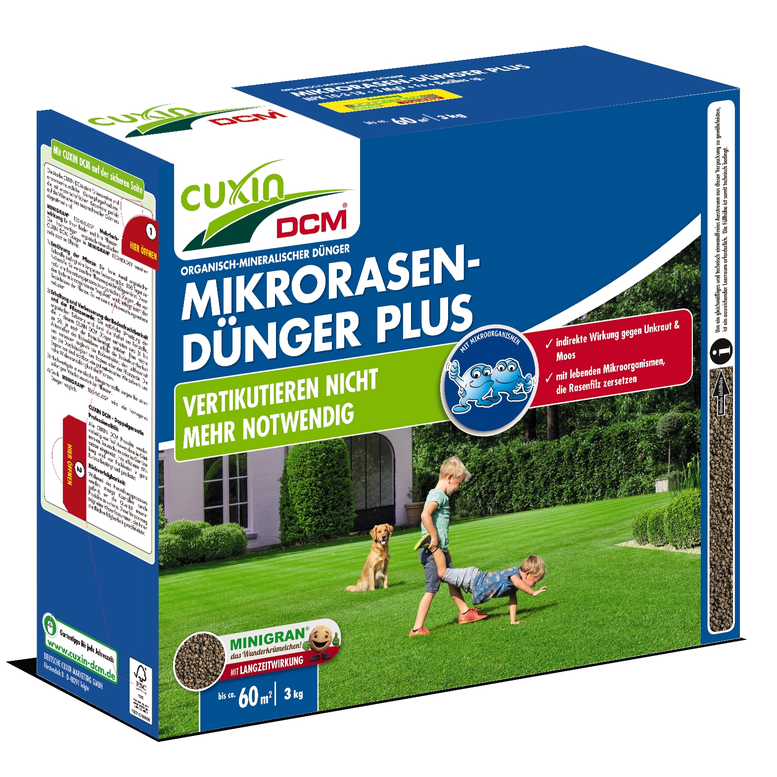 Cuxin DCM  Mikro-Rasendünger Plus 3 kg