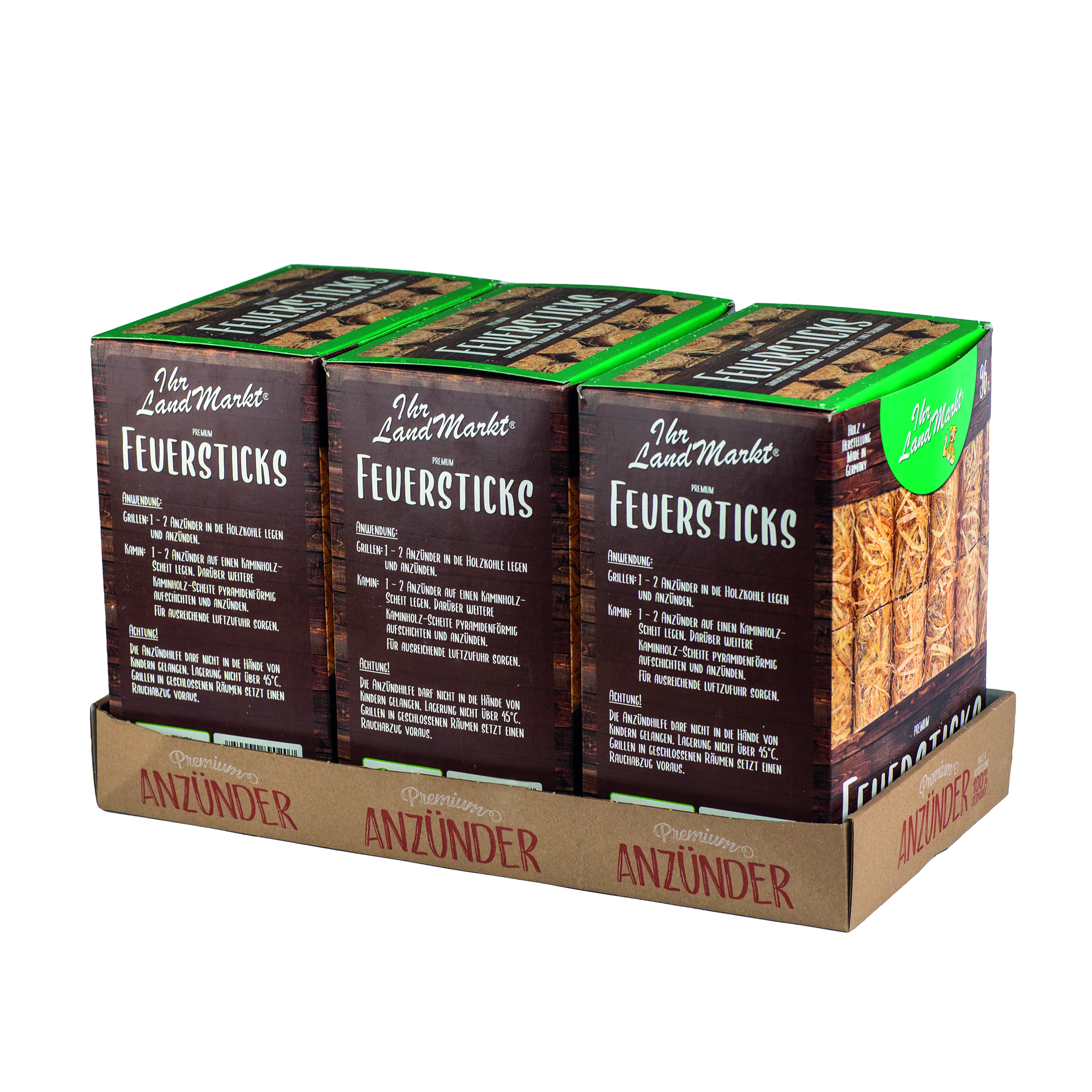 Landmarkt Feuersticks Schachtel 96 Stück