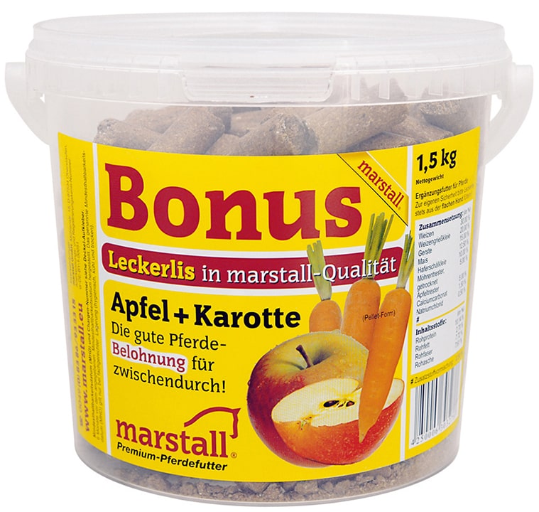 marstall Bonus Apfel+Karotte 1,5kg Eimer